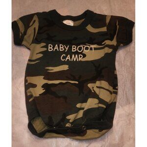 Camouflage Camo Pattern 9 to 12 month One Piece baby boot camp ...............B2